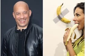Vin Diesel / Obra ‘Comedian’ del artista italiano Maurizio Cattelan