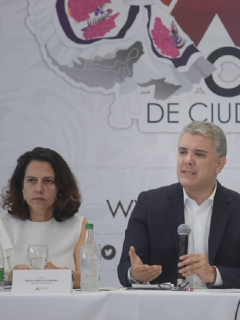 Nancy Patricia Gutiérrez e Iván Duque
