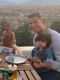 Cristiano Ronaldo y su familia