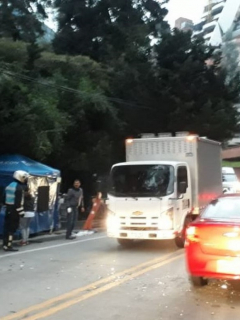 Accidente en vía a La Calera