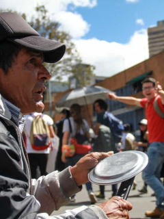 Cacerolazo del paro nacional en Bogotá