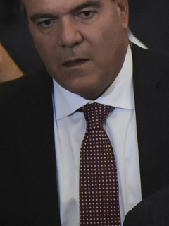 Carlos Felipe Mejía y Álvaro Uribe, senadores.