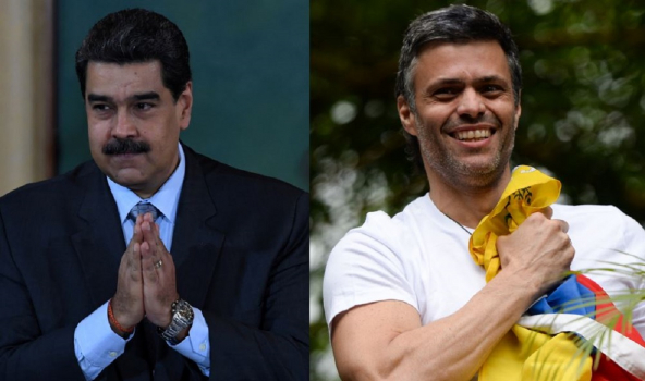 Nicolás Maduro y Leopoldo López