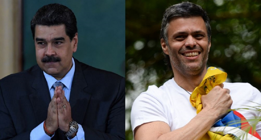 Nicolás Maduro y Leopoldo López