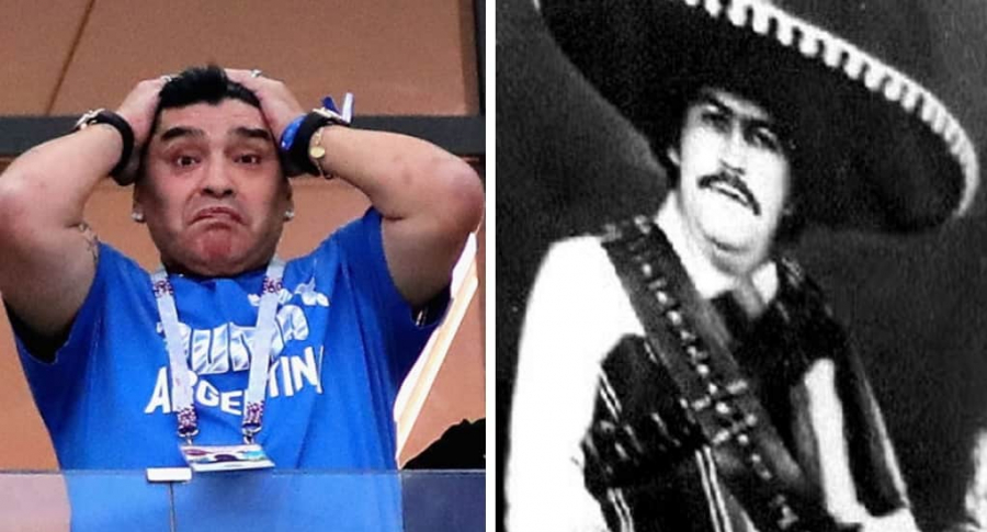 Diego Maradona y Pablo Escobar