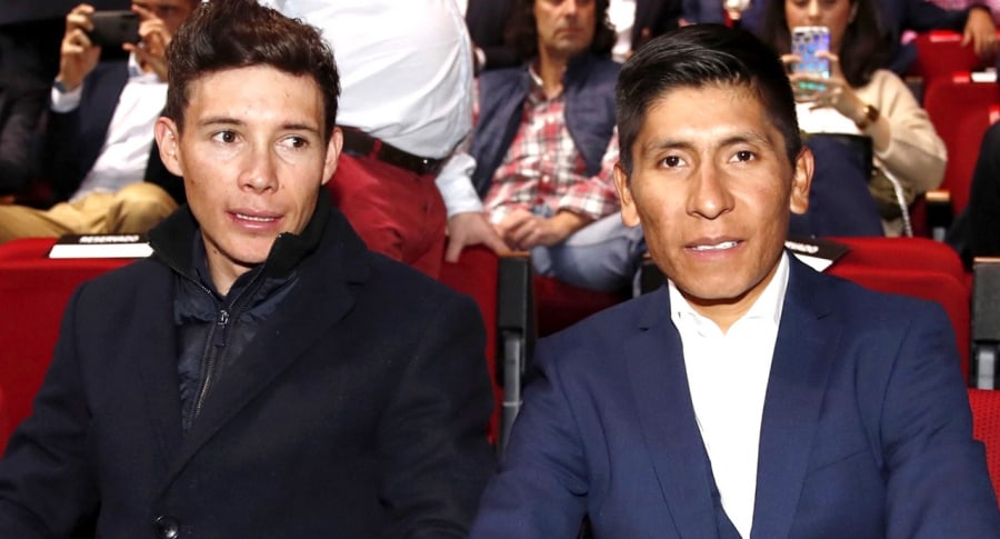 Miguel Ángel 'Supermán' López y Nairo Quintana