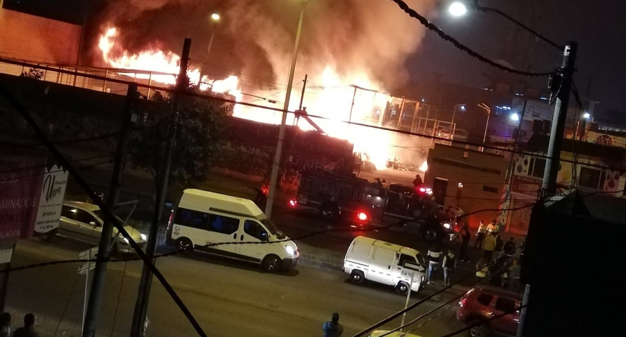 Incendio barrio Alquería de Bogotá 25 de diciembre de 2019