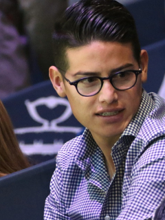 James Rodríguez, futbolista, y Shannon de Lima, modelo.