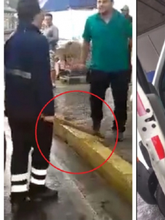 Pelea entre conductores de ambulancia en Bucaramanga
