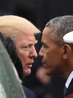 Donald Trump y Barack Obama