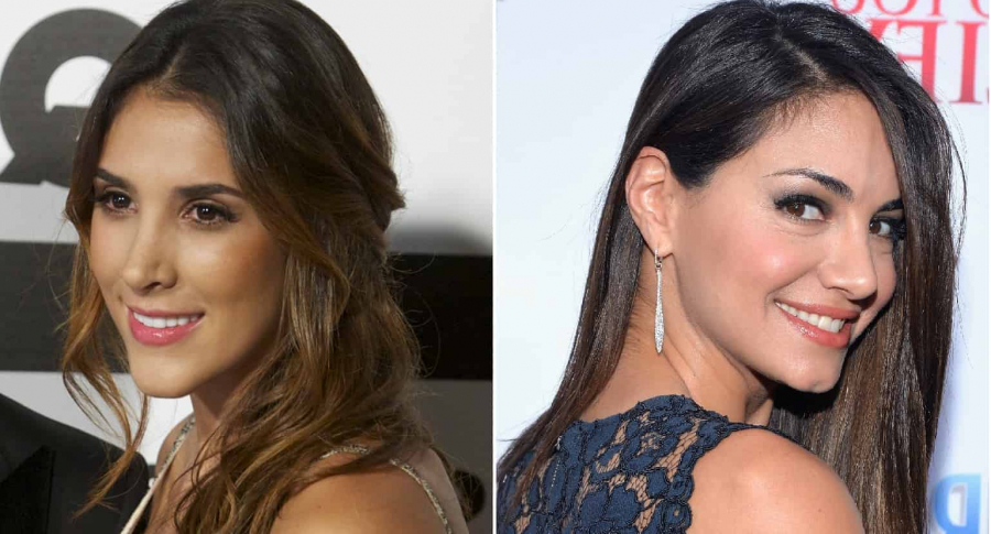 Daniela Ospina, modelo, y Valerie Domínguez, exreina y presentadora.