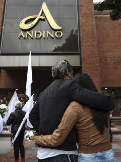 Centro comercial Andino tras el atentado de 2017.