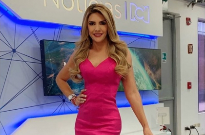 Ana Karina Soto, presentadora.