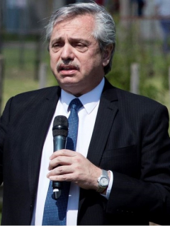 Alberto Fernández y Juan Guaidó