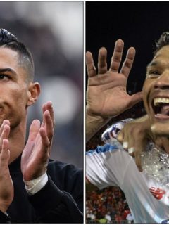 Cristiano Ronaldo y Teófilo Gutiérrez