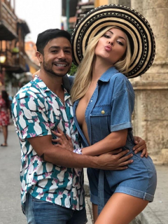 Daniel Calderón y Anita Beleño