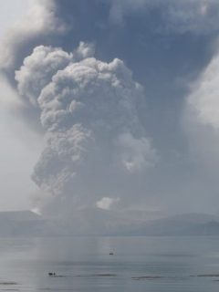 Volcán Taal, en Filipinas