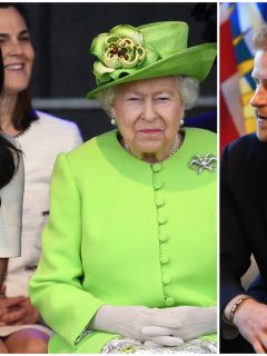 Meghan Markle y la reina Isabel II / Príncipe Harry