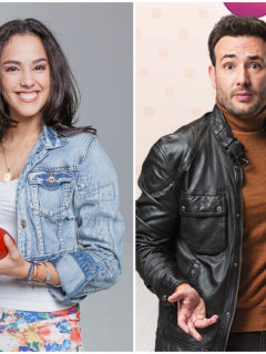 Ana María Estupiñán, de 'Amar y vivir', y Sebastián Martínez, de 'Pa' quererte'