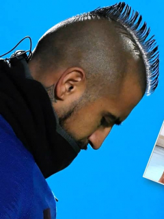 Arturo Vidal y Sonia Isaza