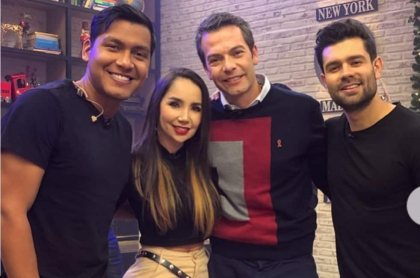 'Juanda Caribe', humorista; Paola Jara, cantante; Iván Lalinde, presentador; y Juan Diego Vanegas, chef.