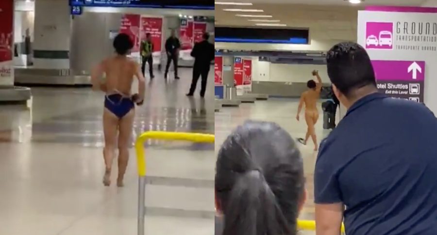 Mujer se desnuda en aeropuerto de Miami