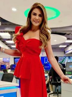 Ana Karina Soto, presentadora.