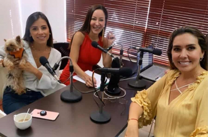 Manuela Cardona, Flavia Dos Santos y Mónica Rodíguez.