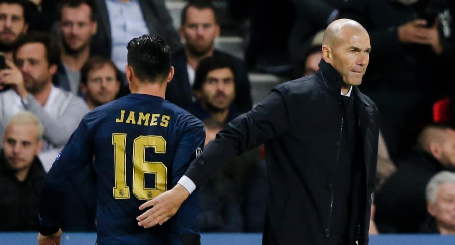 James Rodríguez y Zinedine Zidane.