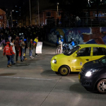 Bloqueo en Bogotá durante paro nacional