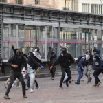 Manifestaciones paro nacional el 21 de enero en Transmilenio
