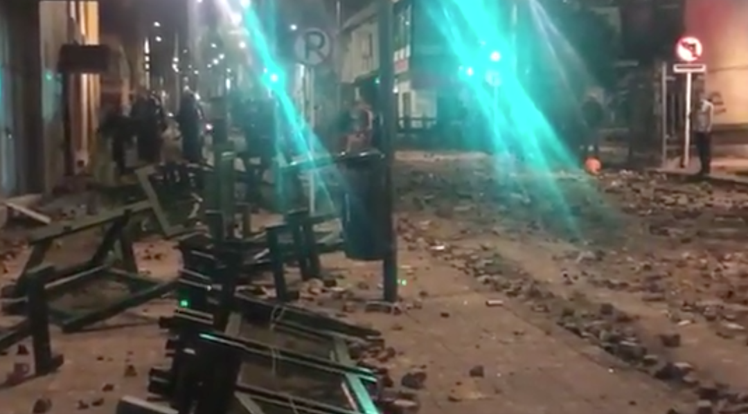 Centro de Bogotá vandalizado