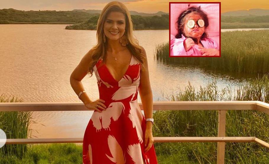 Rochi Stevenson, presentadora, y su hija Mariana.