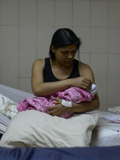 Madre con su hijo