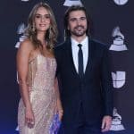Karen Martínez, exreina y presentadora, con su esposo Juanes, cantante.