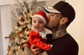 Mateo Carvajal y su hijo