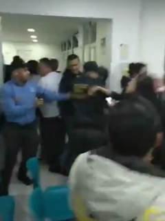 Pelea en hospital de Bogotá