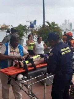 Accidente en Playa Blanca