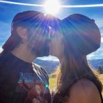 Ana María Medina, actriz, con su esposo Andrés Vargas.