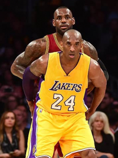 LeBron James y Kobe Bryant