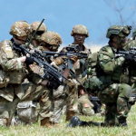 Ejercicios militares en Tolemaida.