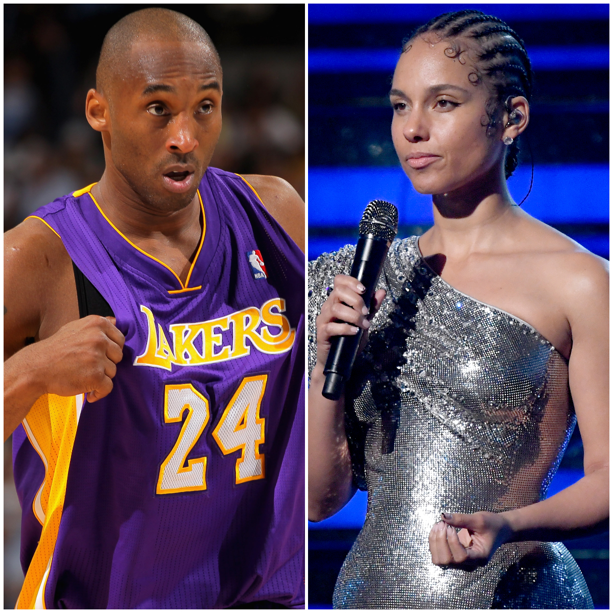Kobe Bryant y Alicia Keys