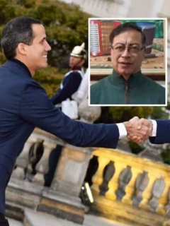 Juan Guaidó, Gustavo Petro e Iván Duque