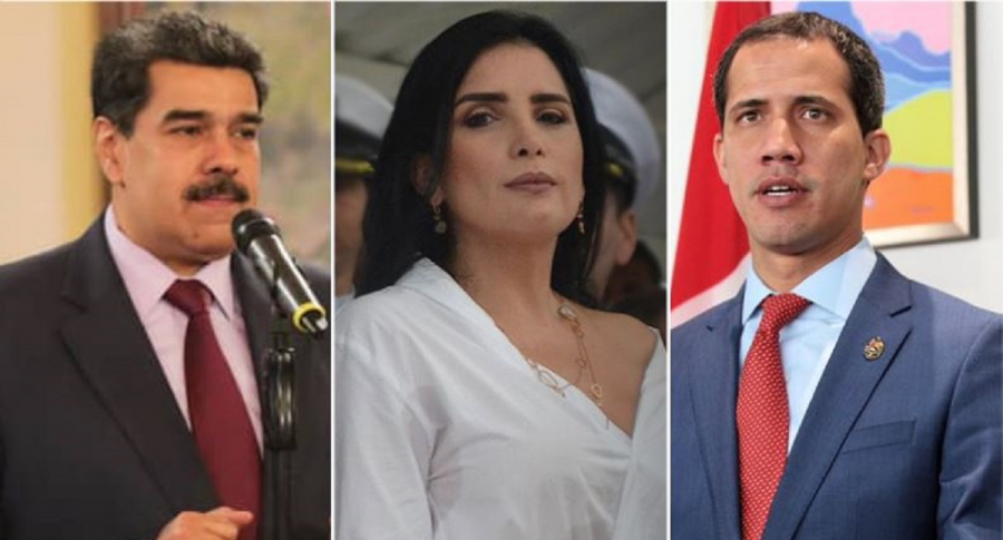 Nicolás Maduro, Aída Merlano y Juan Guaidó