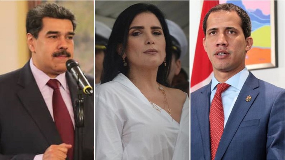 Nicolás Maduro, Aída Merlano y Juan Guaidó
