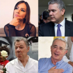 Esperanza Gómez y políticos colombianos