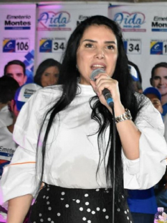 Nicolás Maduro y Aída Merlano