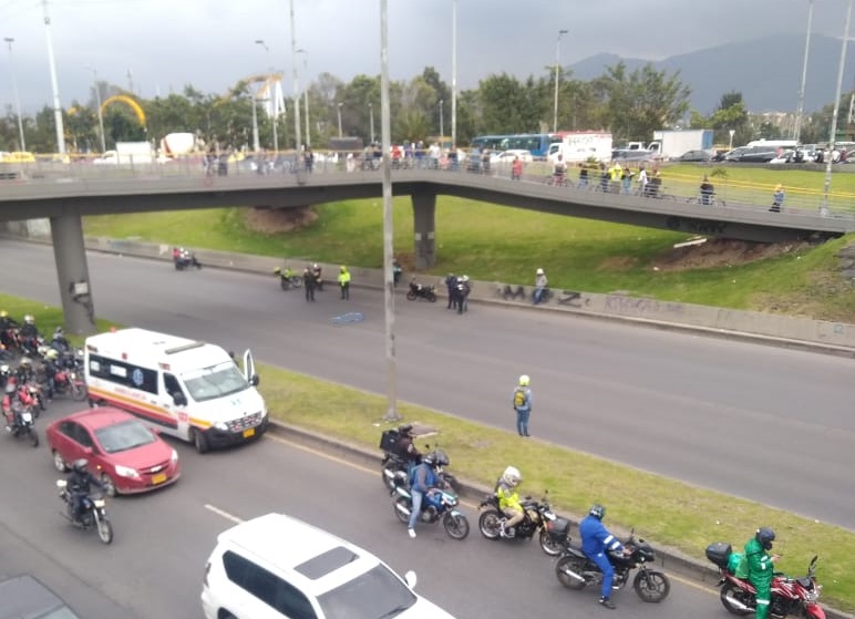 Accidente en avenida 68