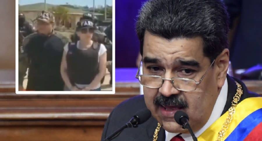 Aída Merlano y Nicolás Maduro