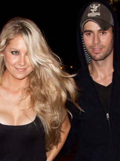 Anna Kournikova, extenista, y Enrique Iglesias, cantante.